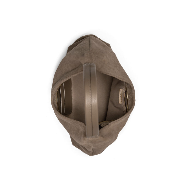 Isabel Bernard Honoré Grace mini taupe suède handtas IB21132-178-zoom-