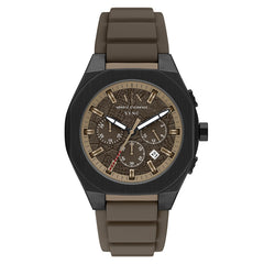 Armani Exchange Sync Round Brown Dial Watch AX4293