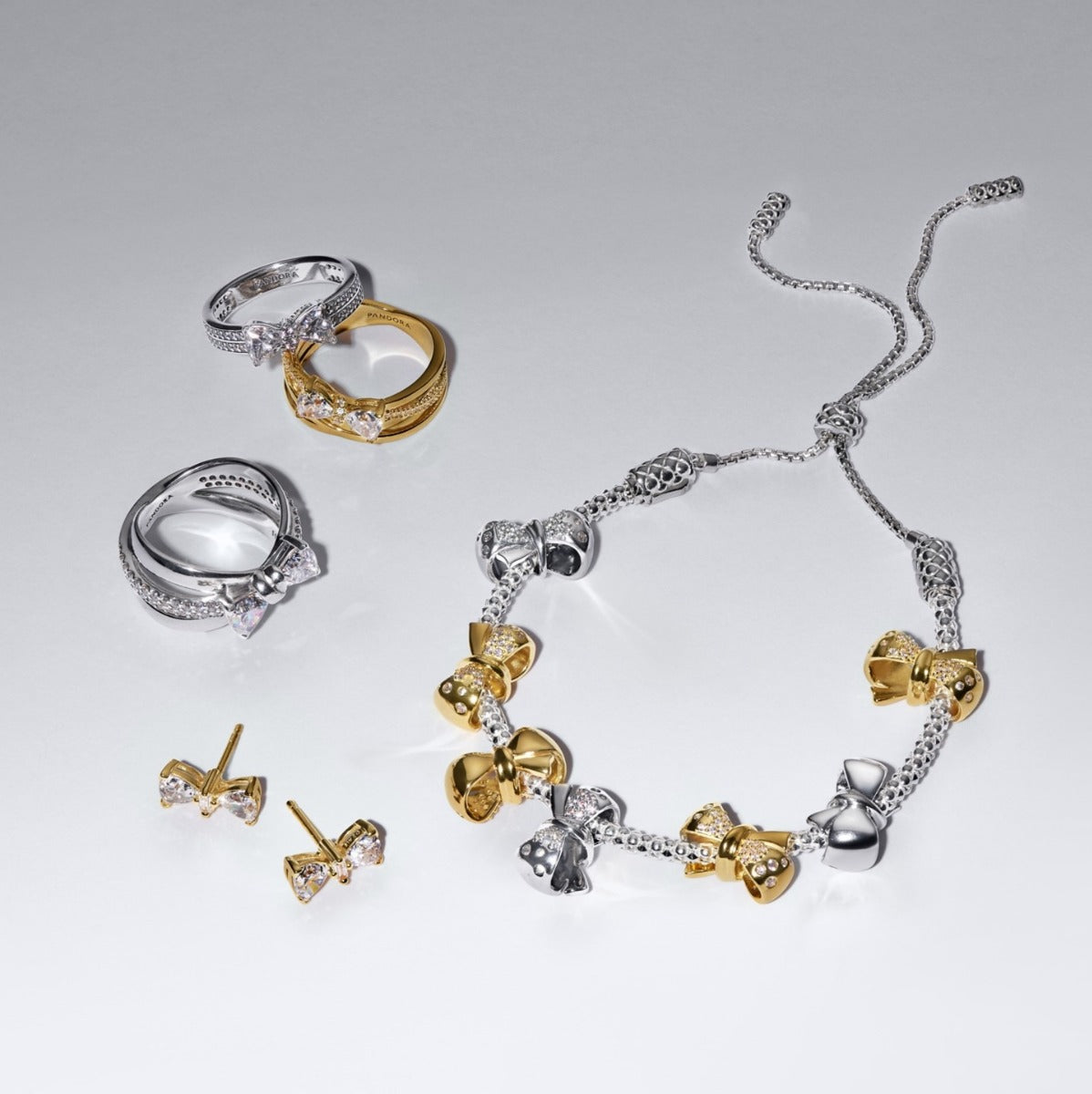 Pandora Timeless 14 Karat Gold Plated Earrings 263507C01