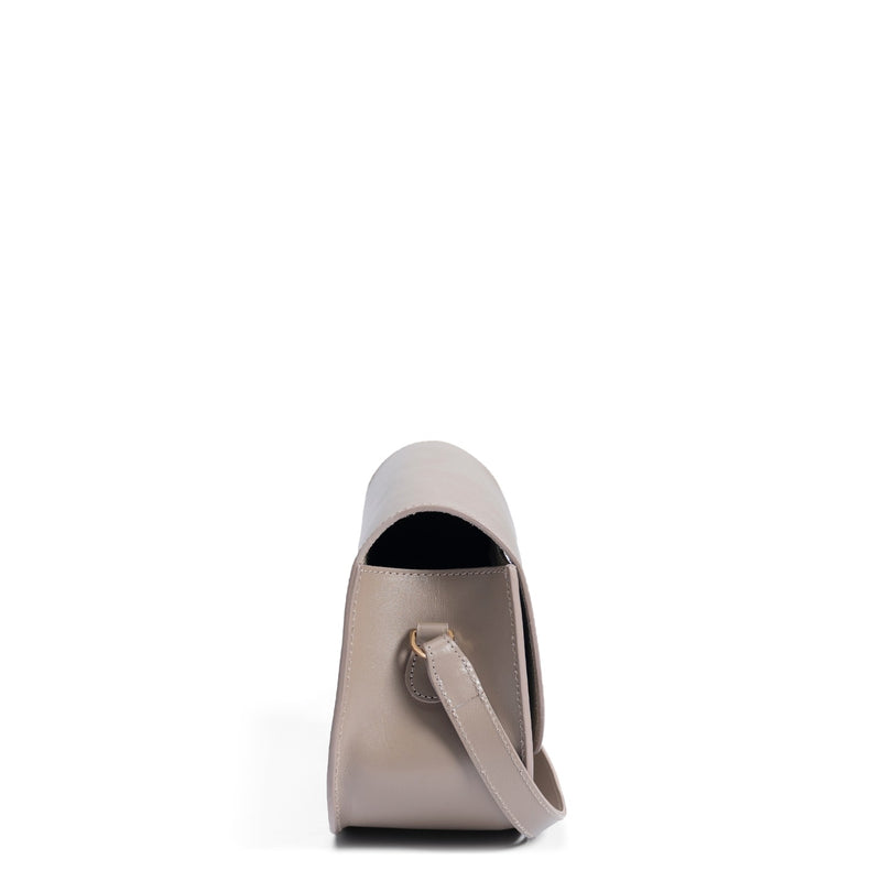 Isabel Bernard Montmarte Manon taupe leren crossbody tas van natuurleer IB21116-zoom-