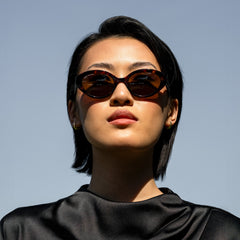 Isabel Bernard La Villette Rosaire Brown Tortoise Ovale Sunglasses IB400002-14-14