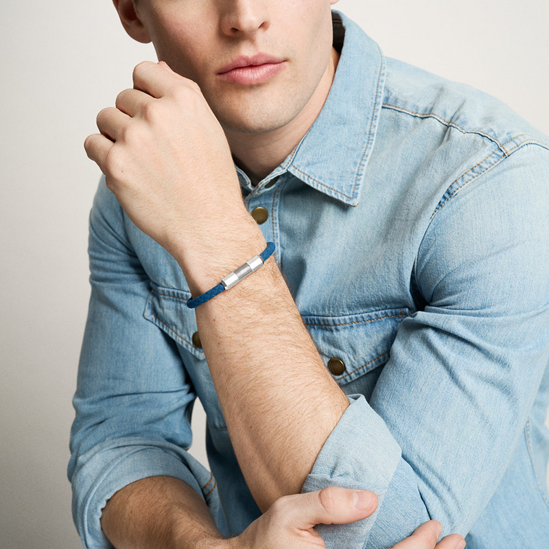 Fossil Machine Stainless Steel Bracelet JF04884040-zoom-