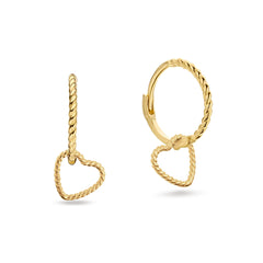 Jackie Gold Amour 14 Karat Gold Earrings 585 JKE25.515