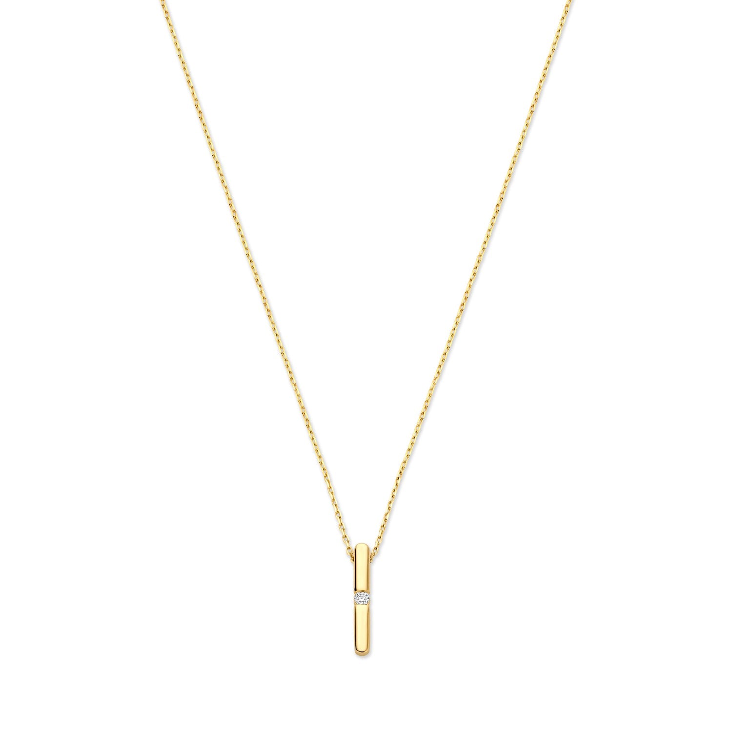 Isabel Bernard De la Paix Flavie 14 Karat gold necklace with diamond 0.03 carat IBD350027