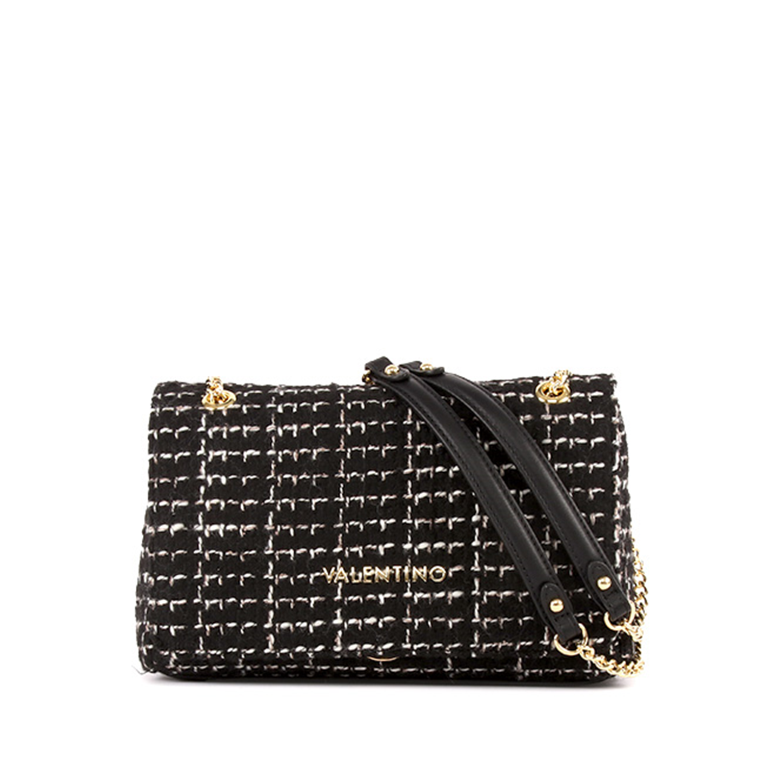 Valentino Bags Tweed Multi-coloured Shoulder bag VBS9JP02NERO/MULTI