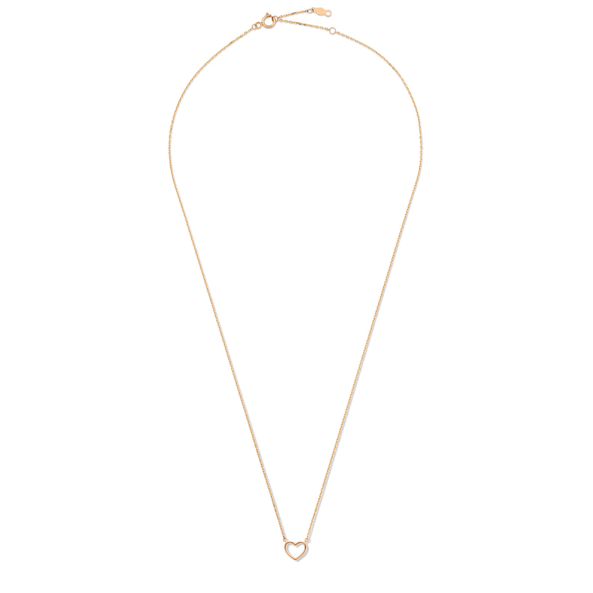 Isabel Bernard La Concorde Amore 14 Carat Rosegold NecklacewithHeart IB340063