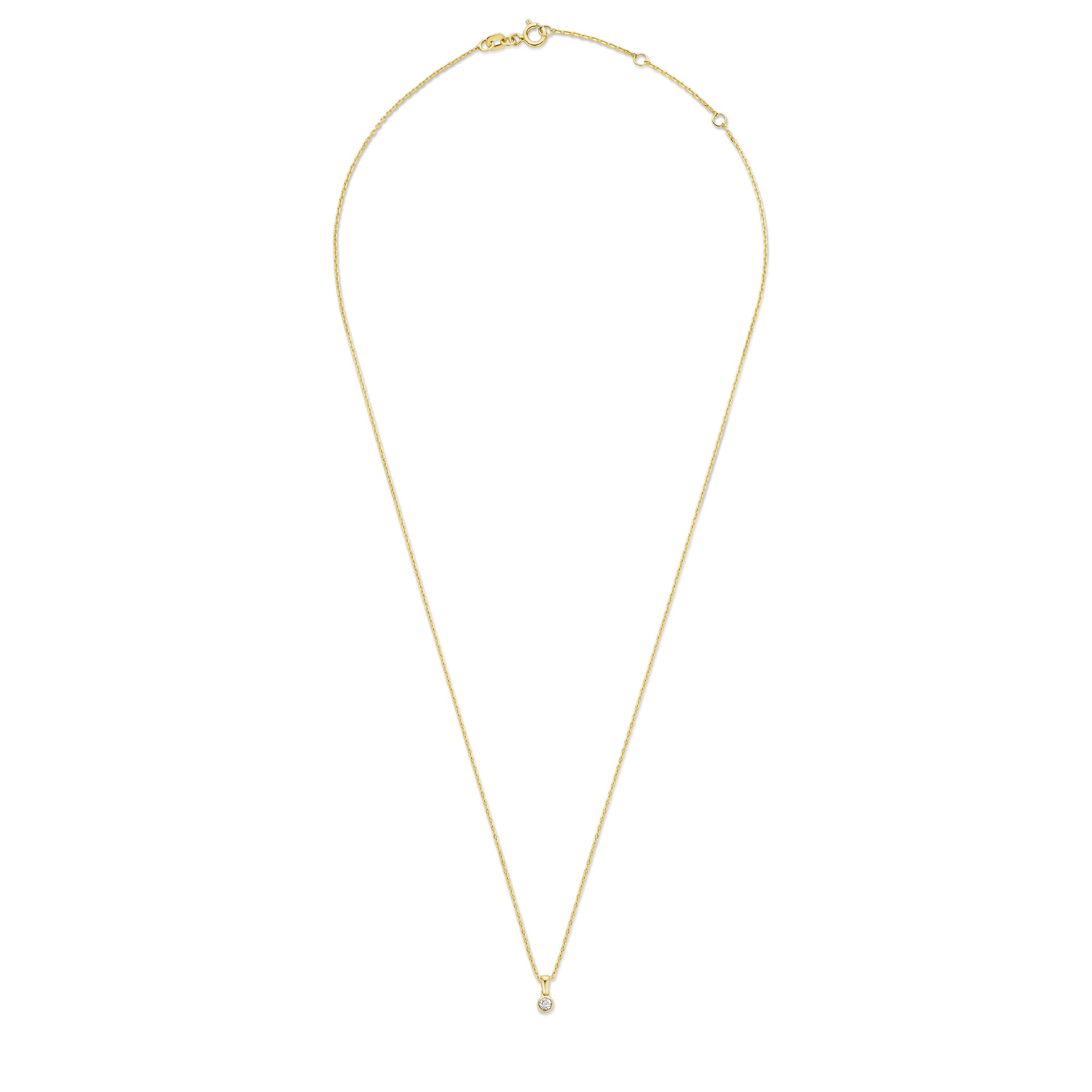 Isabel Bernard De La Paix Inaya 14 Carat Golden Necklace | diamond 0.01 ct | IBD350021