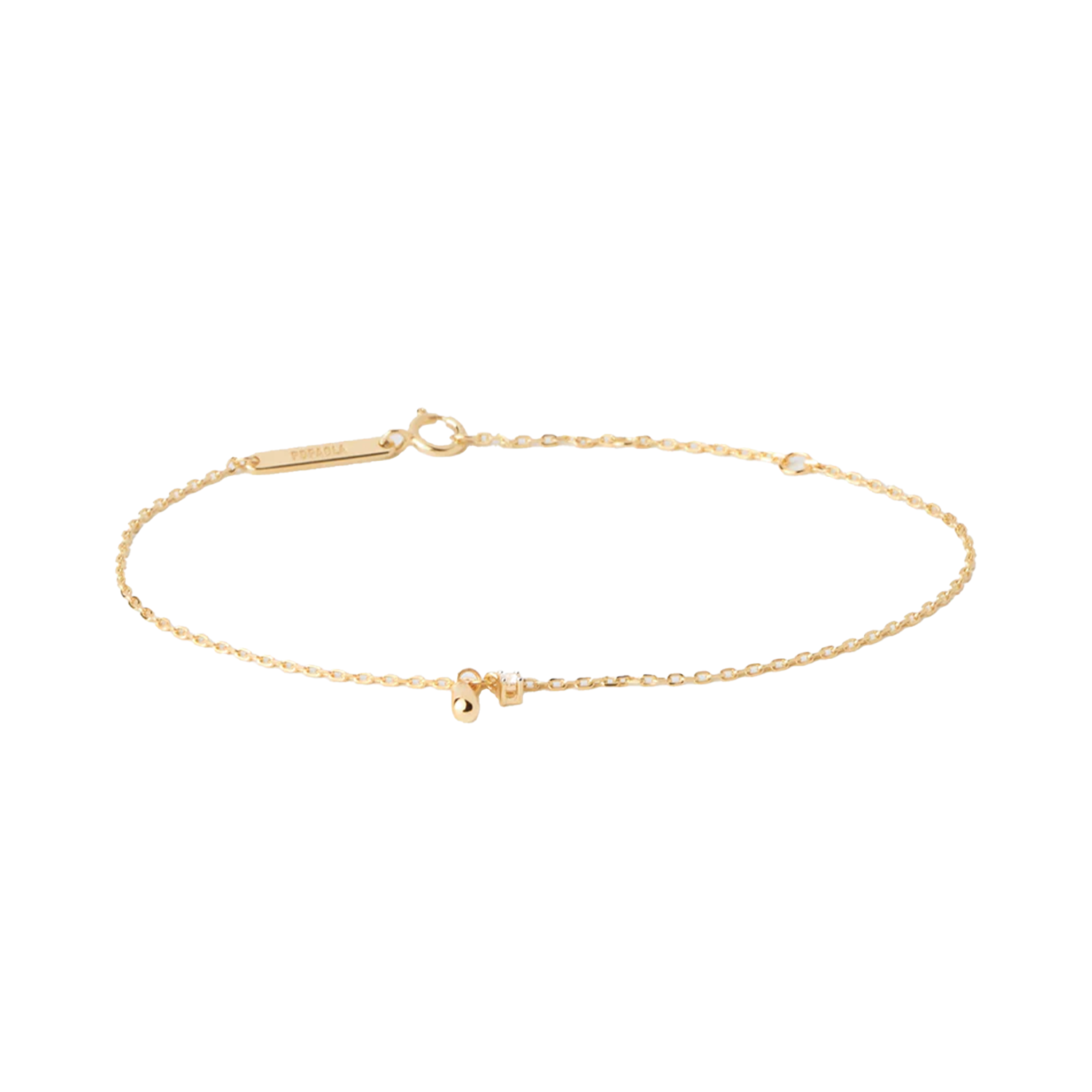 P D Paola New Essentials 925 Sterling Silver Bracelet with Gold Plating PU01-846-U