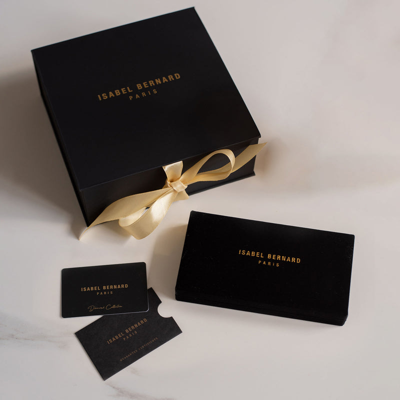 Isabel Bernard De la Paix Hanaé 14 karaat gouden collier | diamant 0.08 ct | IBD350007-zoom-