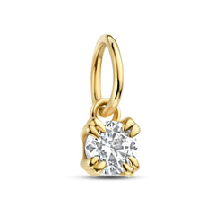 Isabel Bernard Le Marais Square Zirconia 14 karat gold charm IB350061