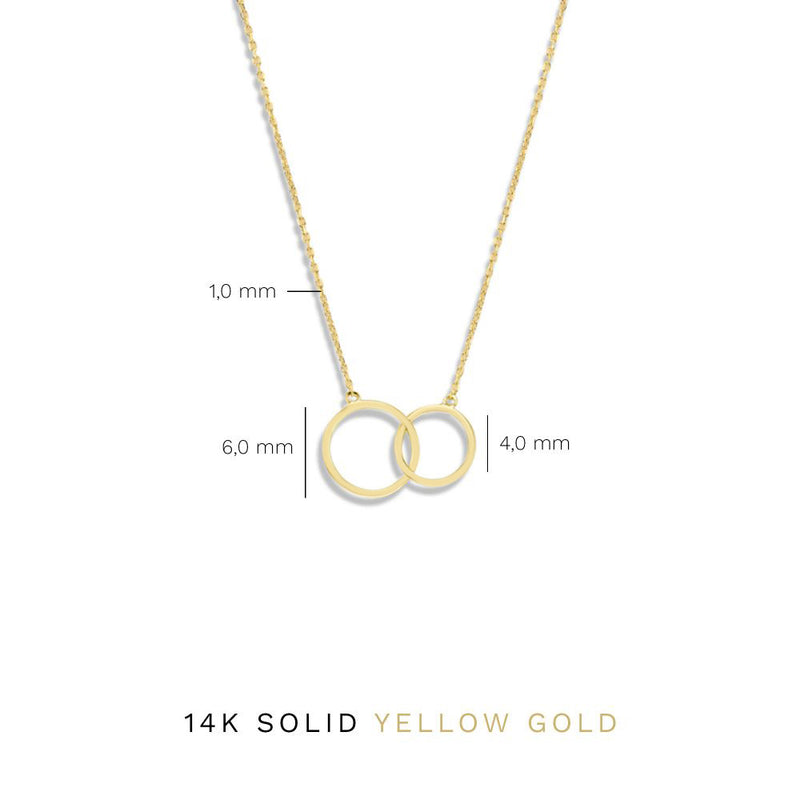 Isabel Bernard Le Marais Loulou 14 Karaat Gouden Ketting IB340132 (Lengte: 40.00-44.00 cm)-zoom-