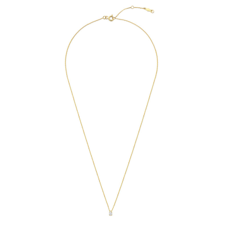 Isabel Bernard De la Paix Eloise 14 karaat gouden collier met diamant 0.1 karaat IBD350025-zoom-