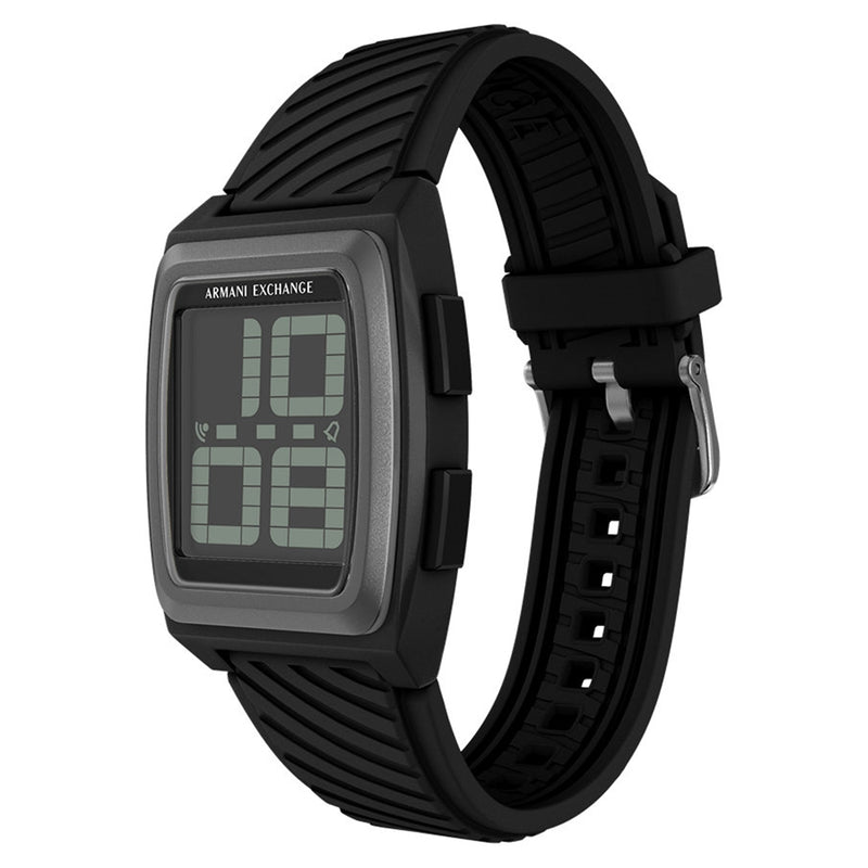 Armani Exchange Oval Black Dial Watch AX2971-zoom-