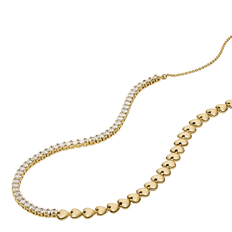 Fossil Sutton Brass Women's Necklace JA7302710-zoom-