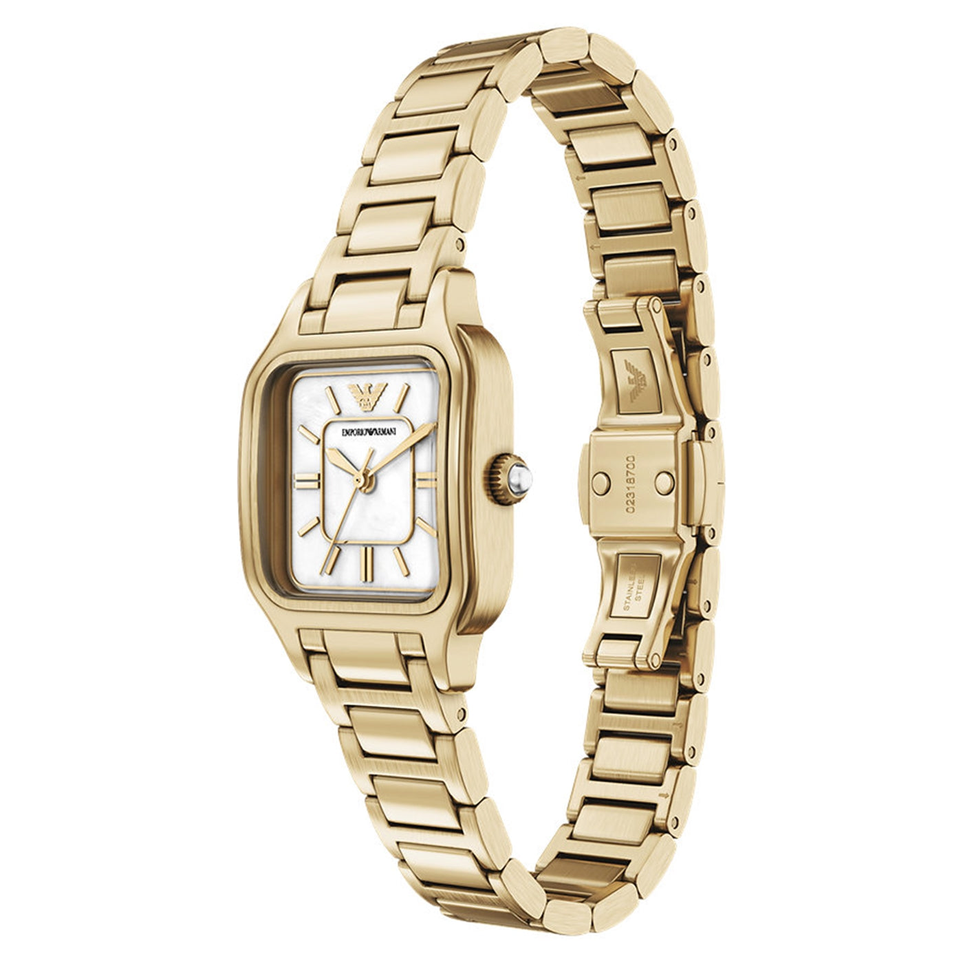 Emporio Armani Square White Dial Watch AR11744