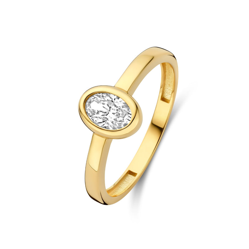 Isabel Bernard Le Marais Sophie 14 Karaat Gouden Ring Met Zirkonia Steen IB330116-58-zoom-