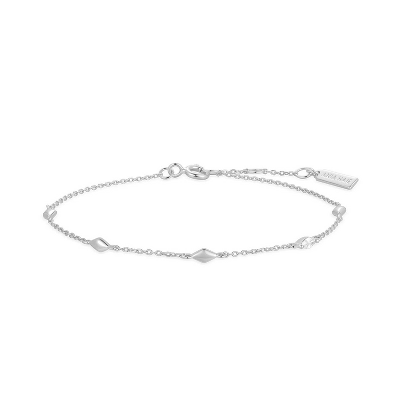 Ania Haie Melodic Poet Silver Multi Rhombus Station Bracelet S AH-B066-03H-zoom-