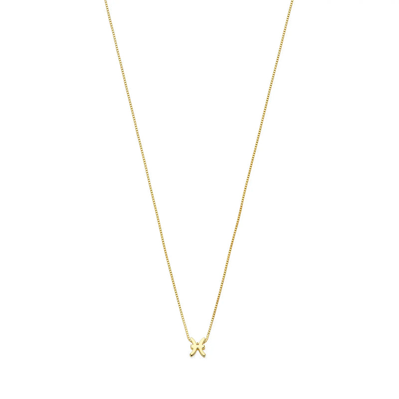 Isabel Bernard Étoiles d’Or Pisces 14 Carat Gold Venetian Necklace With Horoscope IB340189-zoom-