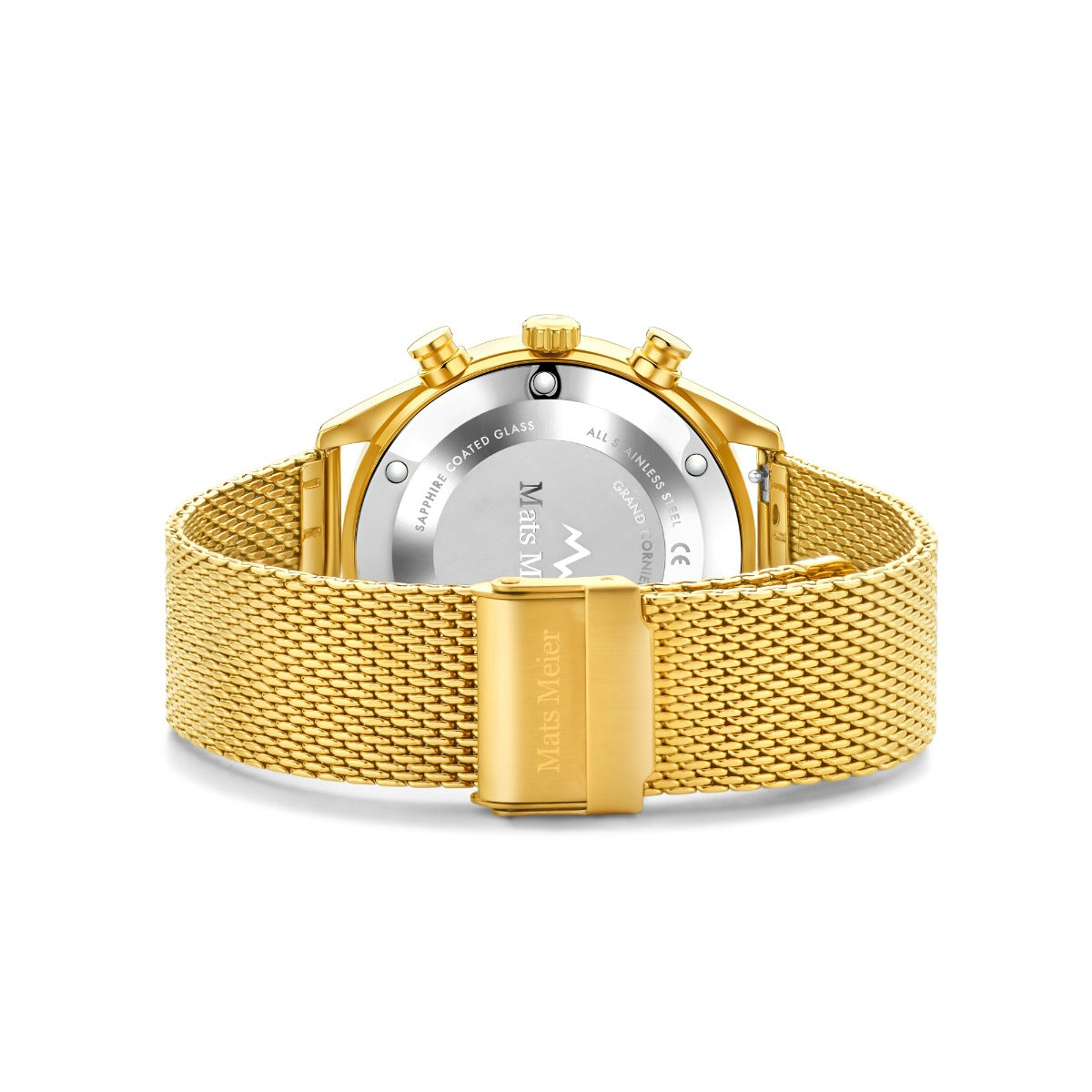 Mats Meier Grand Cornier Chronograph Men's Watch Gold Colored with Black MM00138