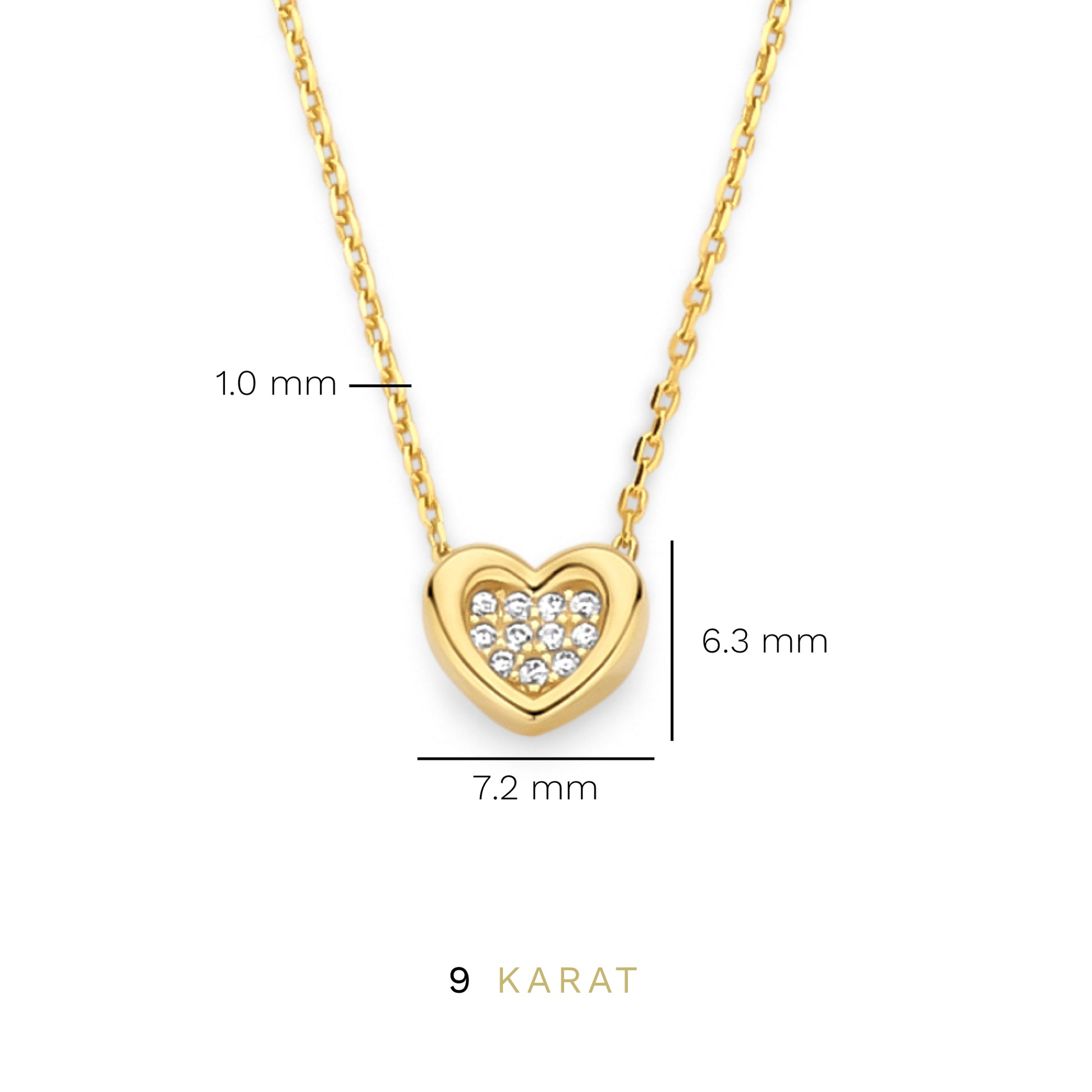 Beloro Jewels Monte Napoleone Gionna 9 carat gold Necklace BO340038