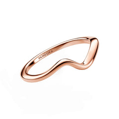Pandora Timeless Wave Ring Rose Gold Plated 183095C00-52