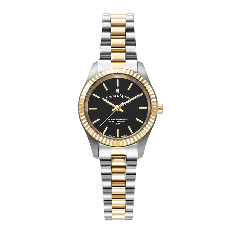 Jacques du Manoir Inspiration Prime Zwart Dameshorloge JWL04006-zoom-