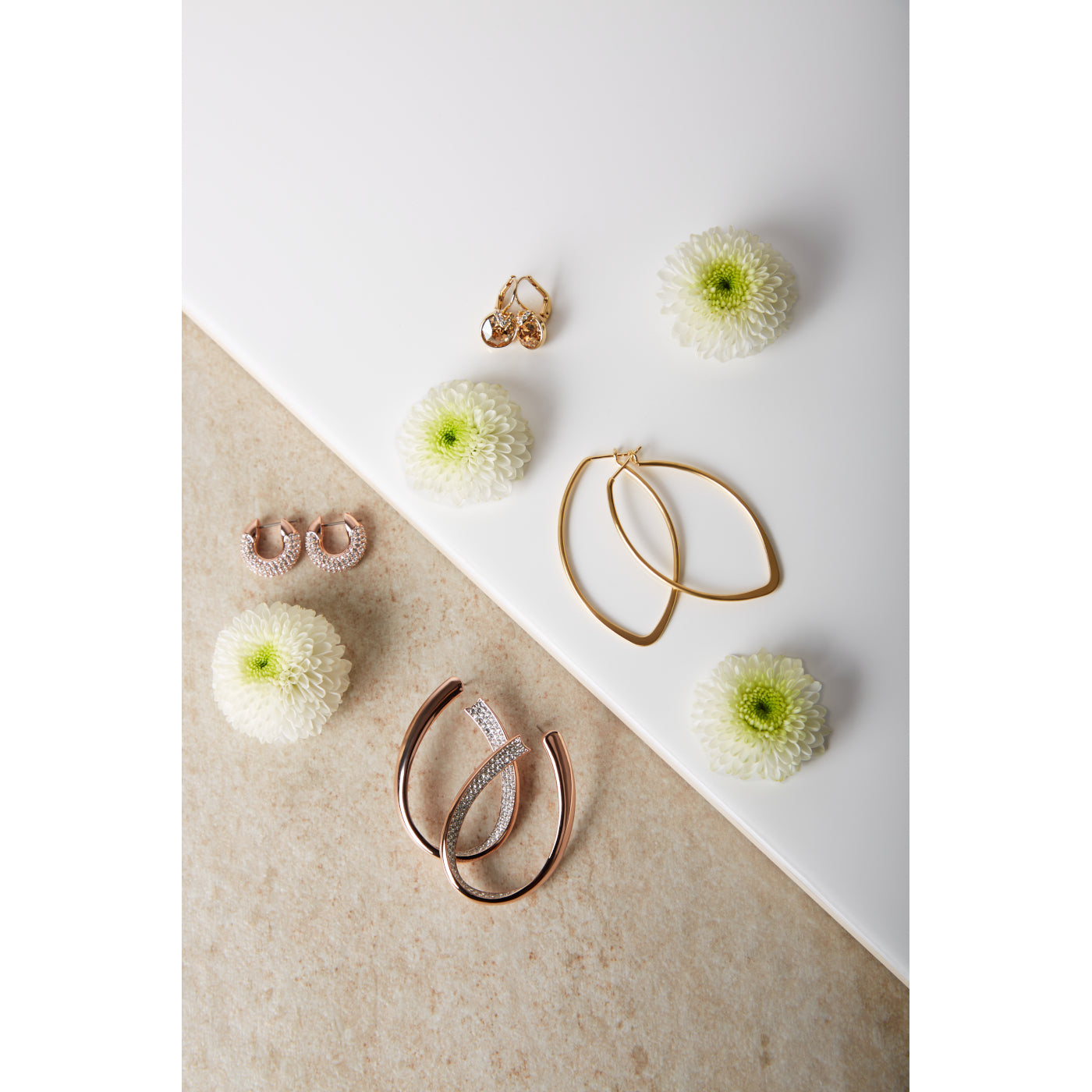 Swarovski Bella Gold Earrings 5662093