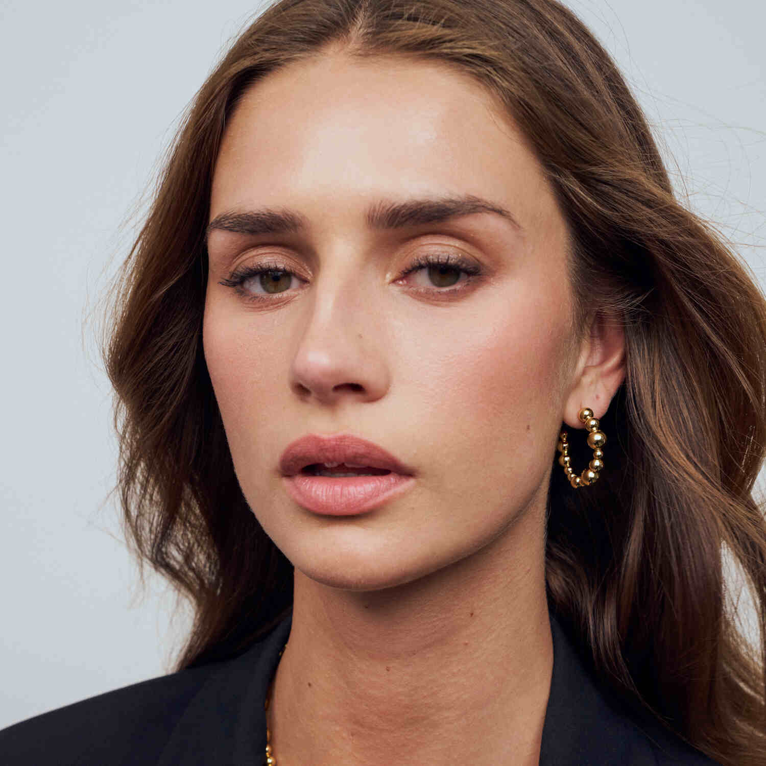 Sif Jakobs Gold Plated Bormio Circolo Earrings SJ-E2598-YG