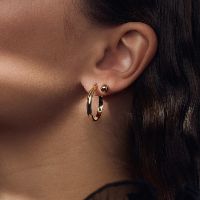 Parte Di Me Bibbiena Poppi Casentino 925 Sterling Zilveren Gold Plated oorringen PDM36152-zoom-