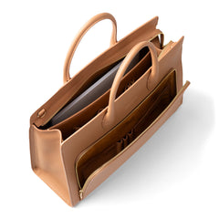 Isabel Bernard Honoré Nadine Camel Calfskin Handbag IB25053