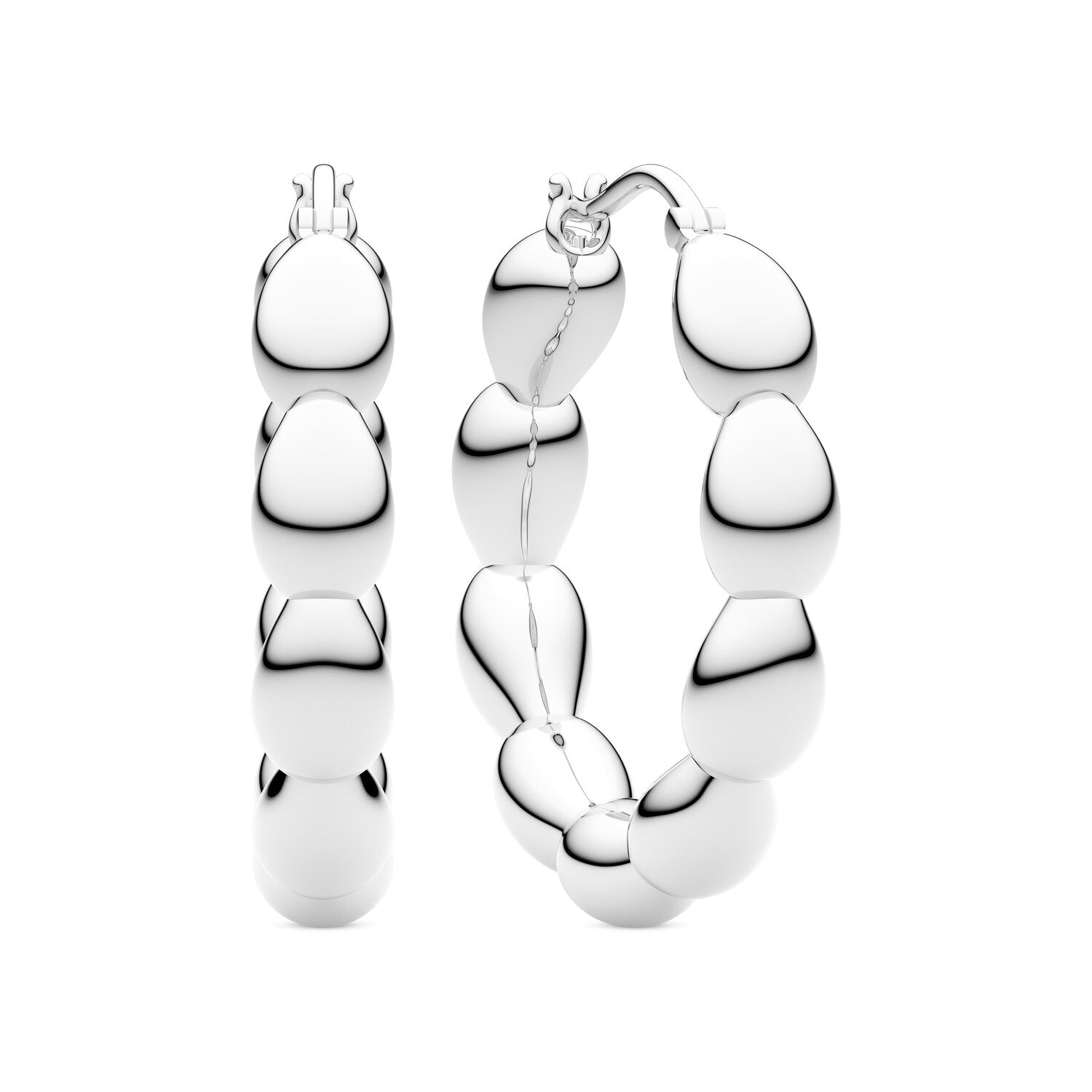 Sif Jakobs 925 Sterling Silver Goccia Cerchietto Medio Earrings SJ-E2597