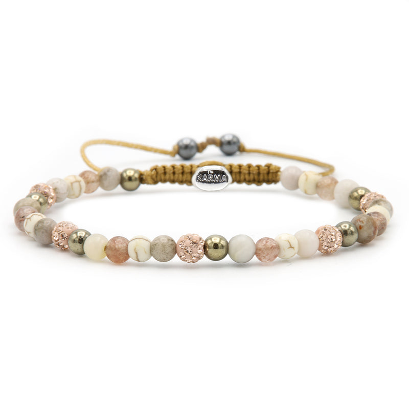 Karma Spiral Rose Bracelet 84387 (Length: 17.50-19.00 cm)cm-zoom-