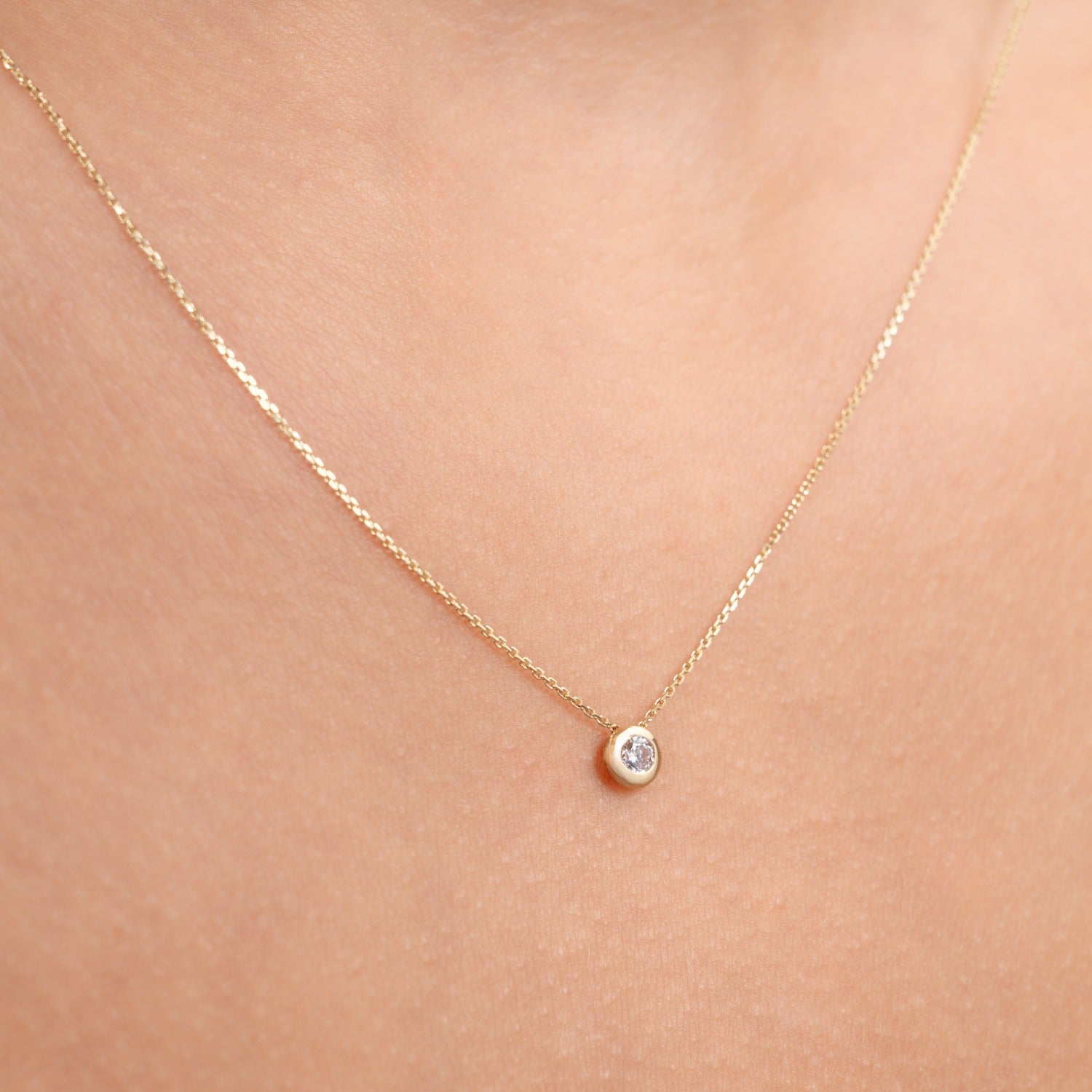 Isabel Bernard Rivoli Aélys 14 Carat Golden Necklace IB340137 (Length: 40.00-42.00 cm)