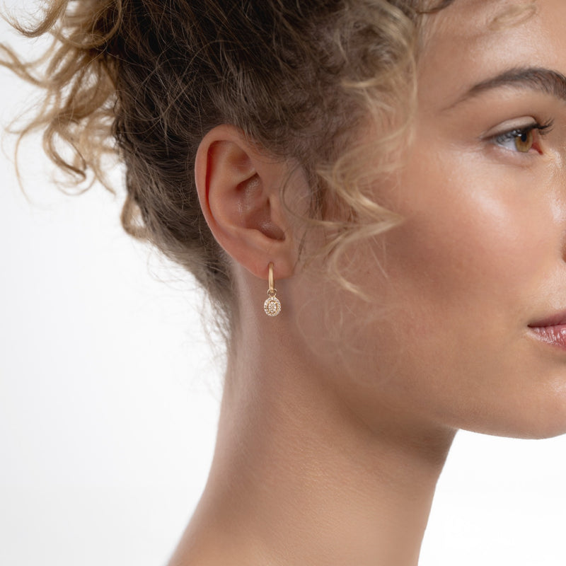 Isabel Bernard Le Marais Anne 14 Karaat Gouden Oorringen met Zirkonia Steen IB360291-zoom-