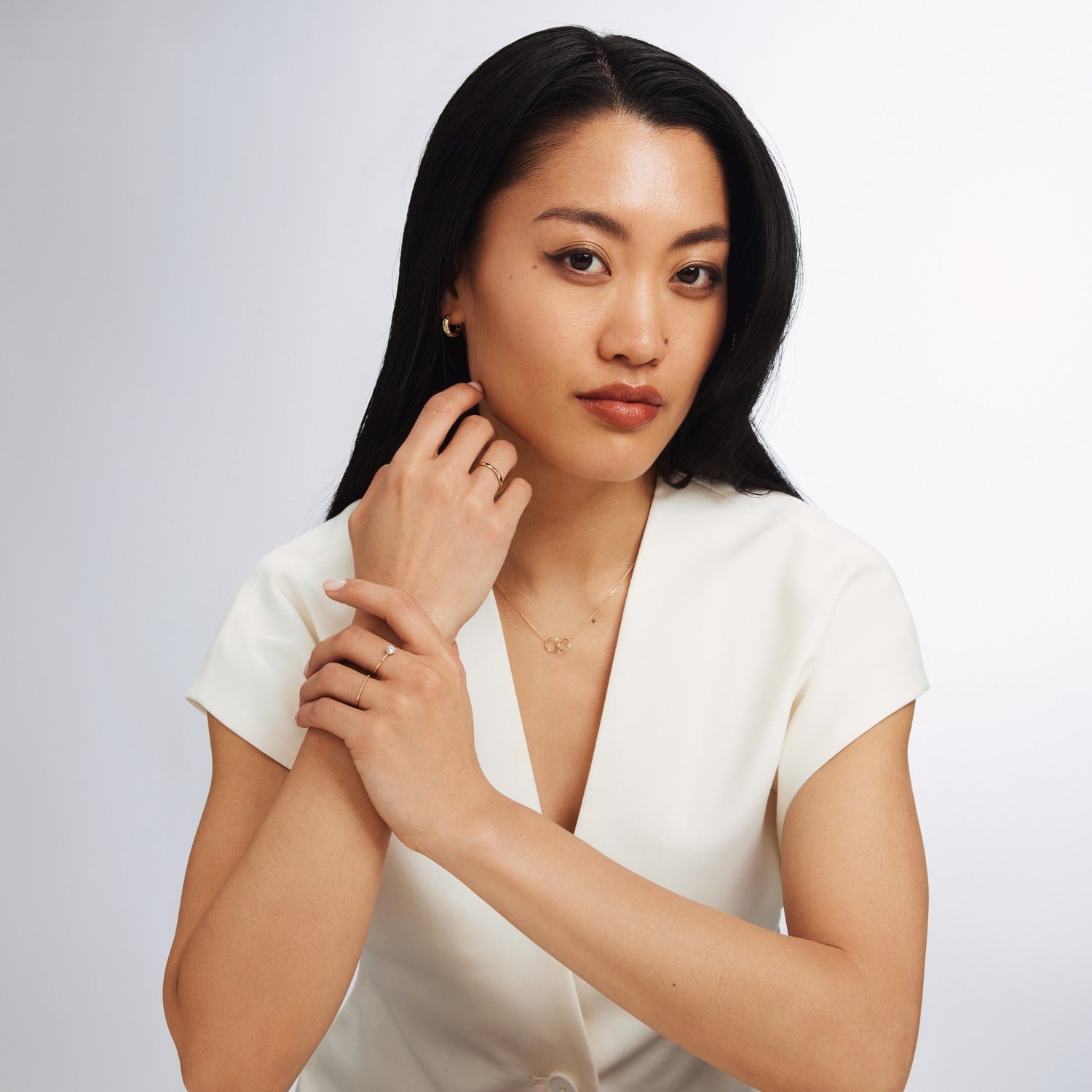 Isabel Bernard 14 Carat Golden Le Marais Abelle Ring IB330001-50 (size: 50)