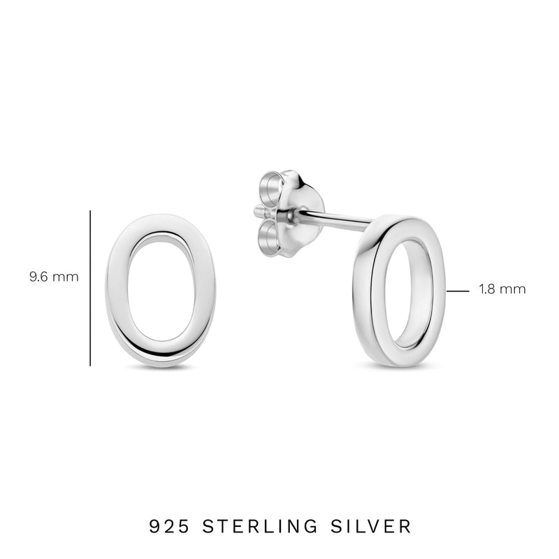 Parte Di Me Bibbiena Poppi Clara 925 Sterling Zilveren Oorknoppen PDM36193-zoom-