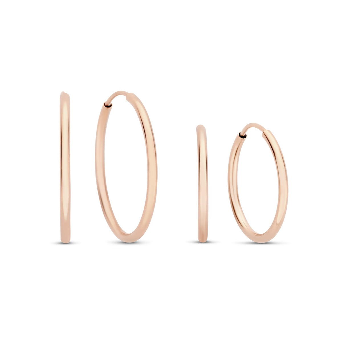 Isabel Bernard Cadeau d'Isabel 14 Carat Rosegold Earrings Set IB90077