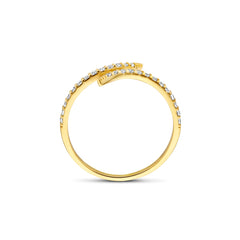 Beloro Jewels Monte Napoleone Stella 9 karat gold ring with zirconia BO330031-50