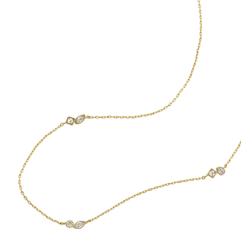Fossil Ellis Brass Necklace JA7287710-zoom-