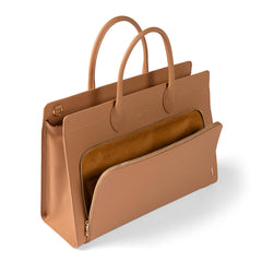 Isabel Bernard Honoré Nadine Camel Calfskin Handbag IB25053