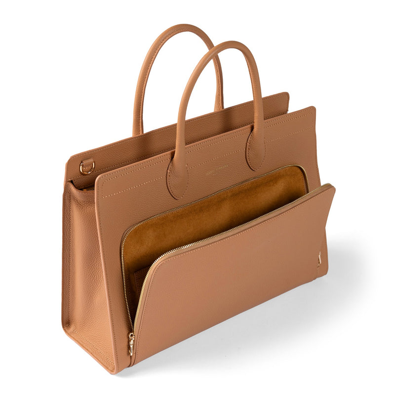 Isabel Bernard Honoré Nadine Camel Kalfsleren Handtas IB25053-zoom-