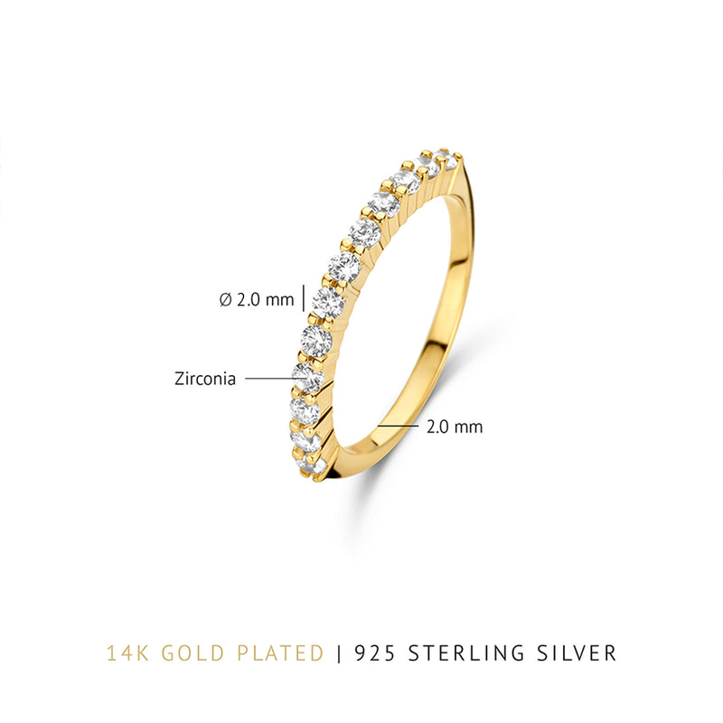 Parte Di Me Santa Maria della Base 925 sterling zilveren gold plated ring PDM33030-60-zoom-