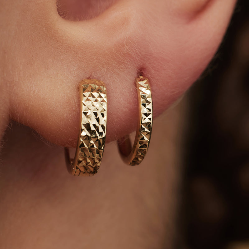 Isabel Bernard Rivoli Laura 14 karaat gouden oorringen IB360142-zoom-