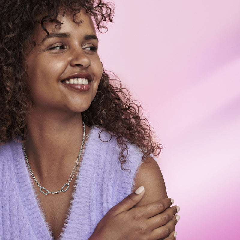 Pandora Me 925 Sterling Silver Sterling silver link necklace Necklace 392303C00-45-zoom-