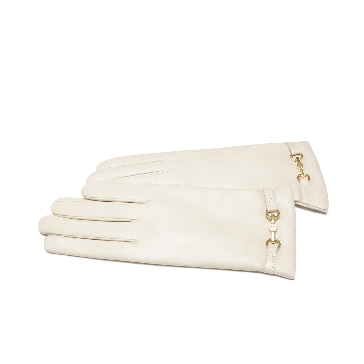 Isabel Bernard Honoré Marcelia cream goatskin leather gloves IB67001-372-7
