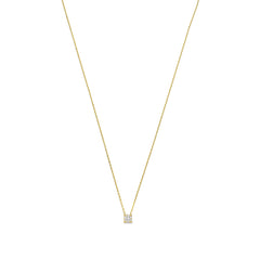 Isabel Bernard De la Paix Hanaé 14 Carat Golden Necklace | diamond 0.08 ct | IBD350007