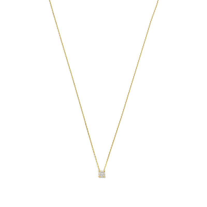 Isabel Bernard De la Paix Hanaé 14 karaat gouden collier | diamant 0.08 ct | IBD350007-zoom-
