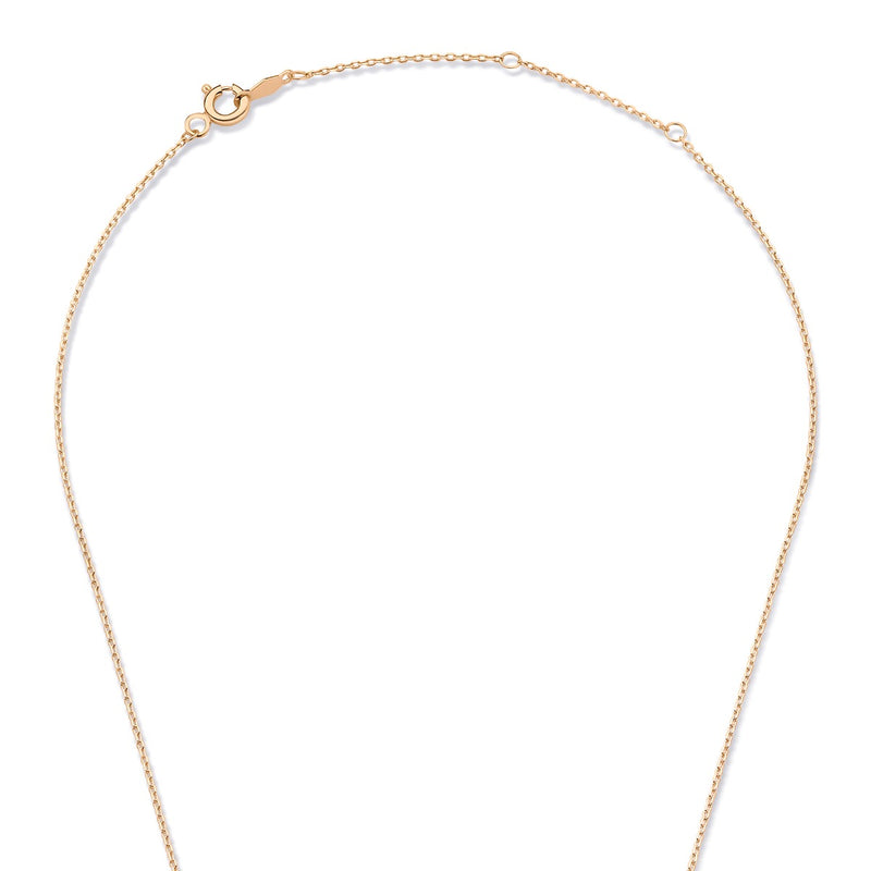 Isabel Bernard La Concorde Chloé 14 Karaat Rosé Gouden Initial Ketting IB340062-A-zoom-