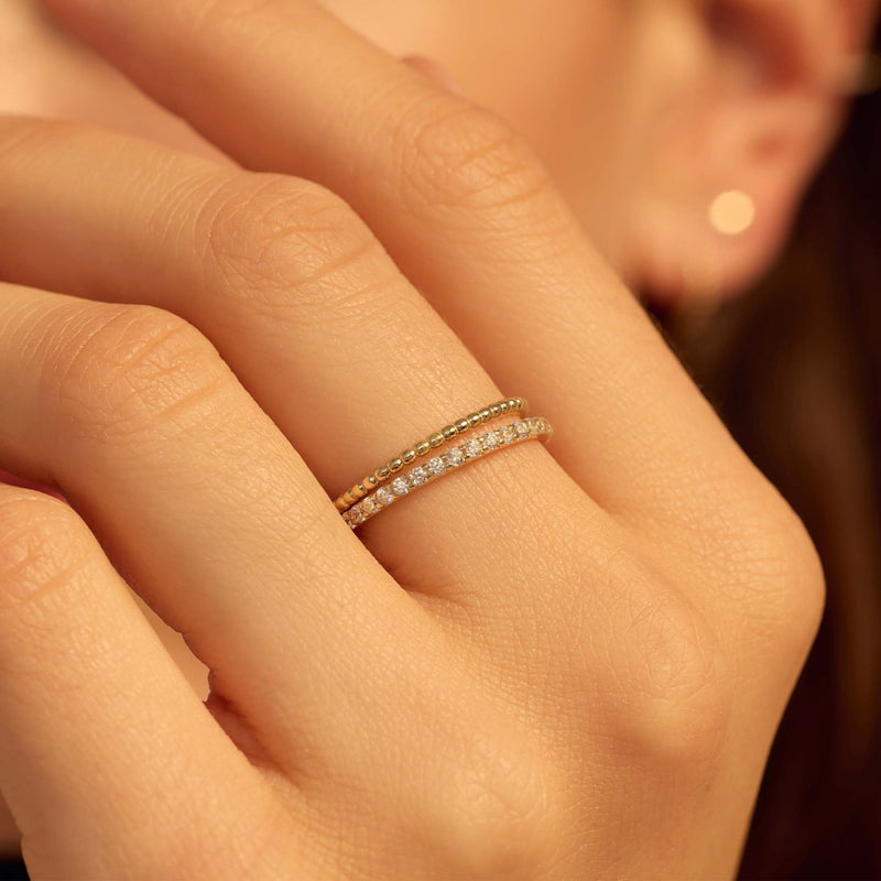 Beloro Jewels Monte Napoleone Stella 9 karat gold ring with zirconia BO330043-54-zoom-