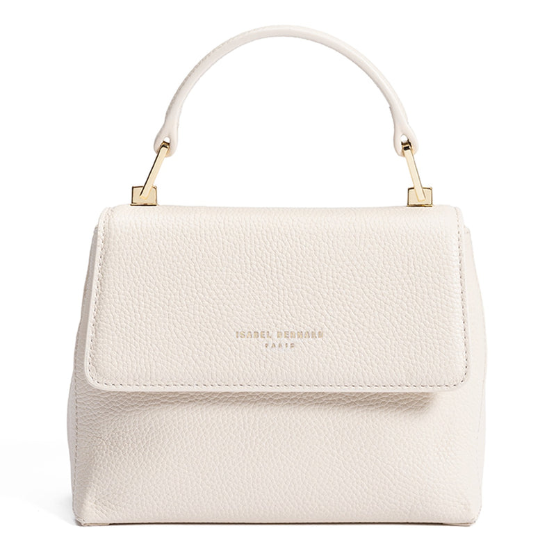 Isabel Bernard Femme Forte Heline Crème me Leren Handtas IB21027-zoom-